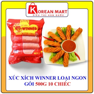 Xúc xích Winner loại ngon gói 500g gồm 10 chiếc