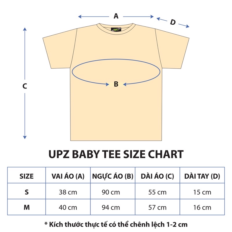 UPZ Áo Thun Baby Tee Tay Ngắn In Hoạ Tiết Trái Cây Disco (Chuối/Dưa Hấu/Dâu Tây)