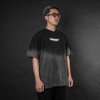 Grimm DC Áo wash | Contrast tee // Black-grey