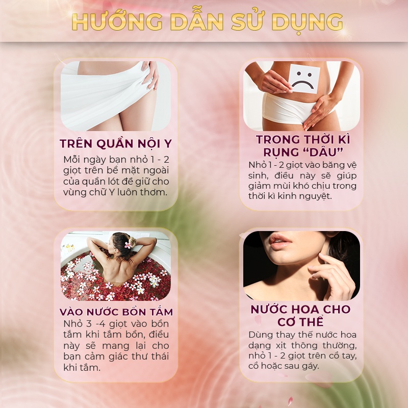 Nước Hoa Vùng Kín Blissberry Damode - Luxe Touch of Rose 5ml