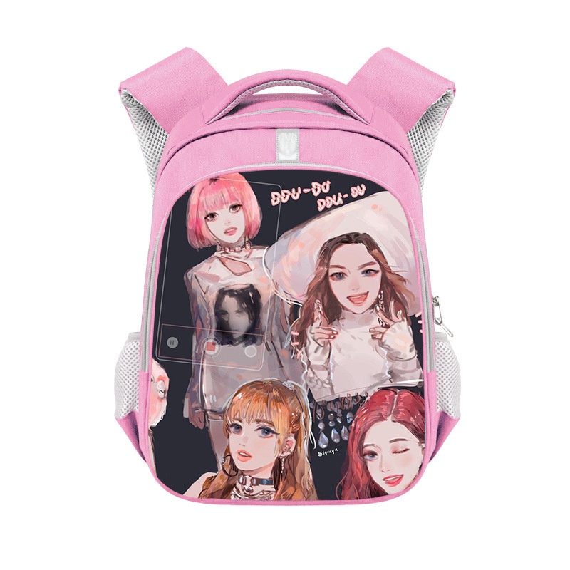 Balo Đi Học Cỡ Lớn Thoáng Khí Đa Năng In Hình BLACKPINK Thời Trang Cho Nữ