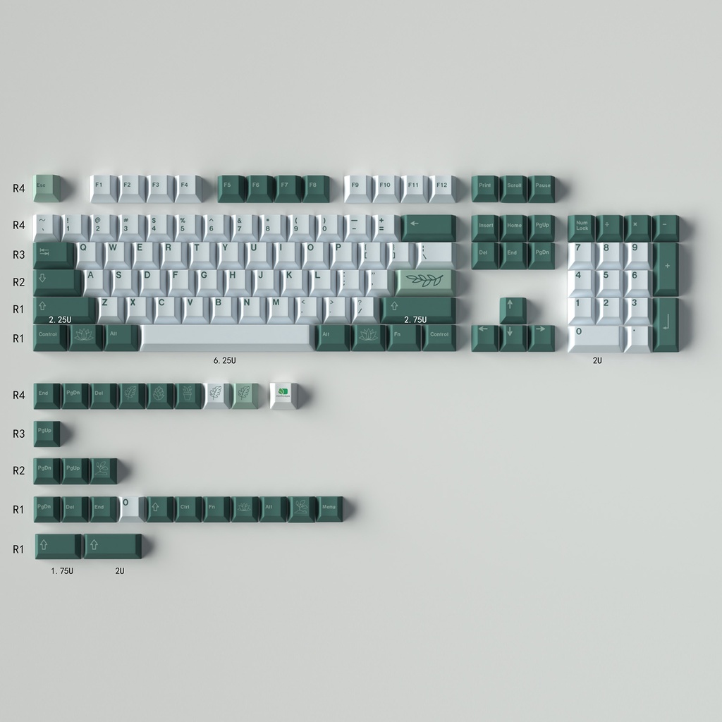 Bộ 130 Phím PBT Cho Bàn Phím Cơ 61 64 84 108 In Hình Cá Tính