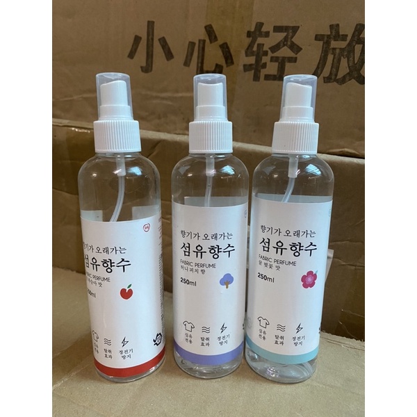 Xịt thơm hàn quốc  khử mùi ẩm mốc  quần áo, lọ to 250ml