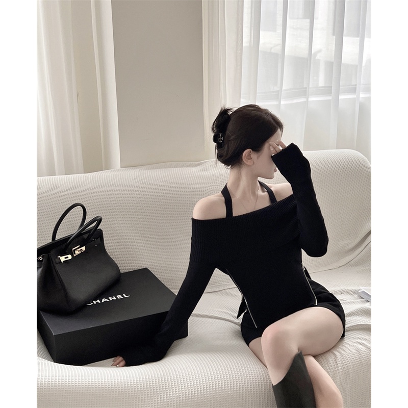 Áo Dệt Kim Nữ Dài Tay Gợi Cảm Free size
