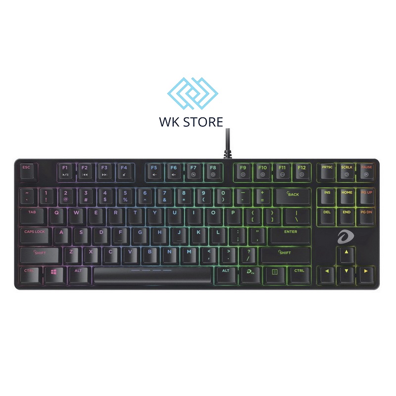 Bàn phím cơ gaming DareU EK880 87KEY  - Black - Chính hãng