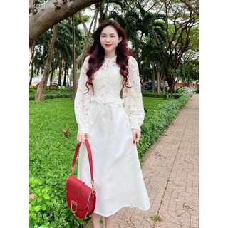 ĐẦM MIDI REN (KÈM VIDEO HÌNH THẬT)