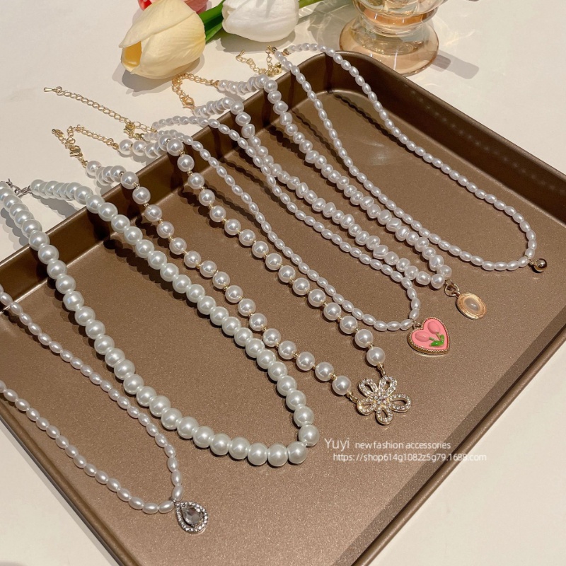 Vòng Cổ Chuỗi Hạt Ngọc Trai Nhân Tạo Thời Trang Hàn Quốc