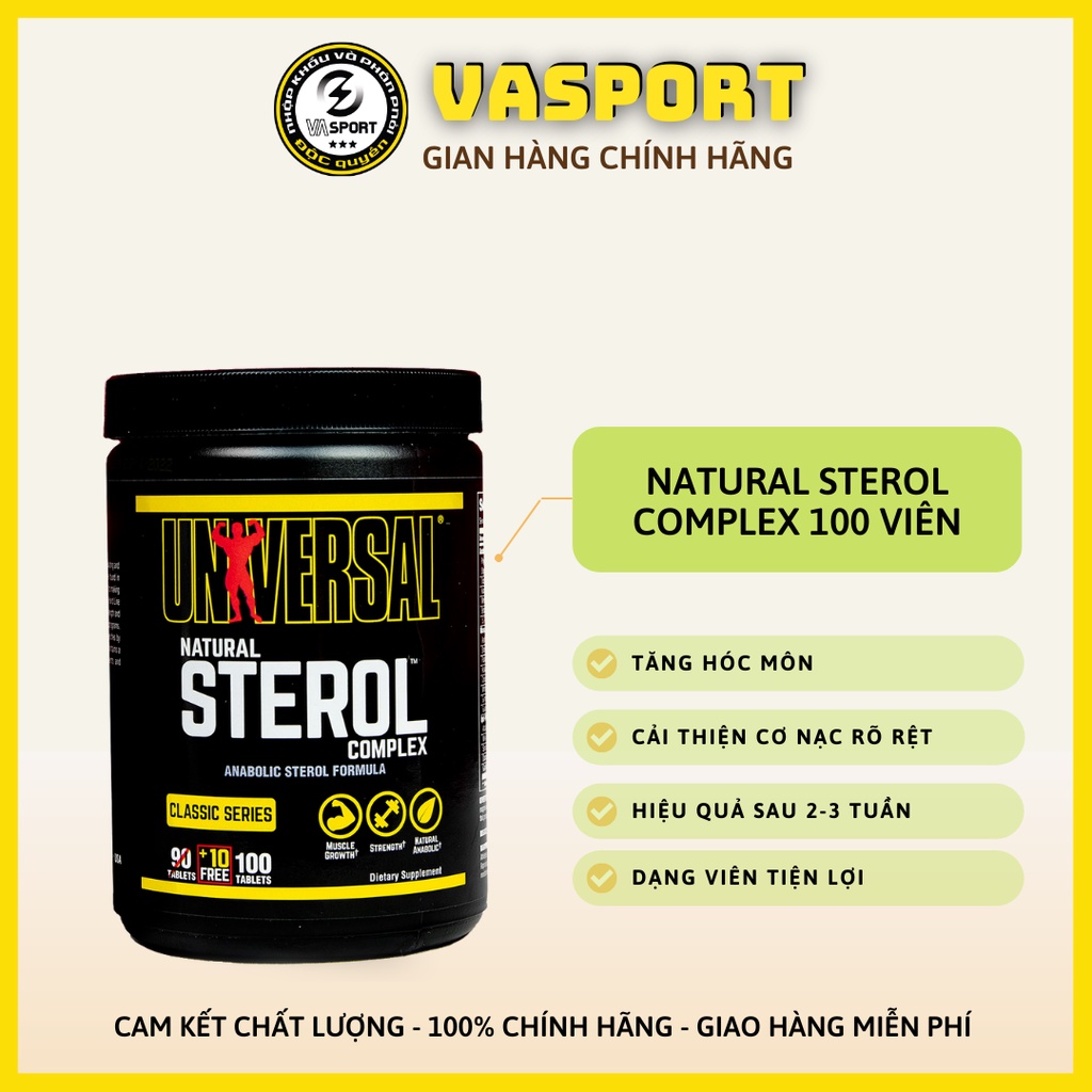 Natural Sterol Complex, hỗ trợ tăng khối lượng cơ bắp