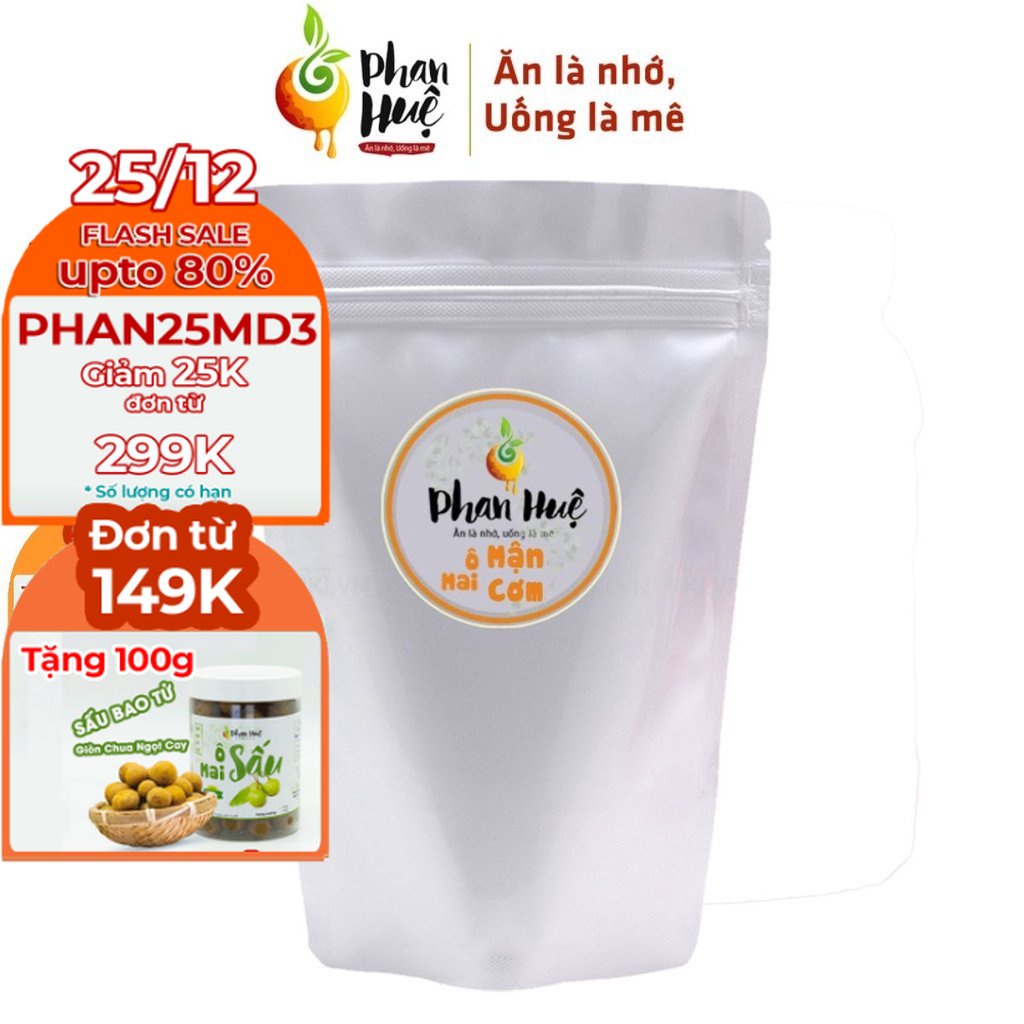 Muội mận cơm dẻo chua ngọt Phan Huệ túi Zip 100g đặc sản Hà Nội