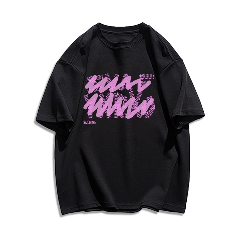 Áo Thun Ngắn Tay Dáng Rộng In Hình Hoa Hồng Đỏ Phong Cách Hàn Quốc