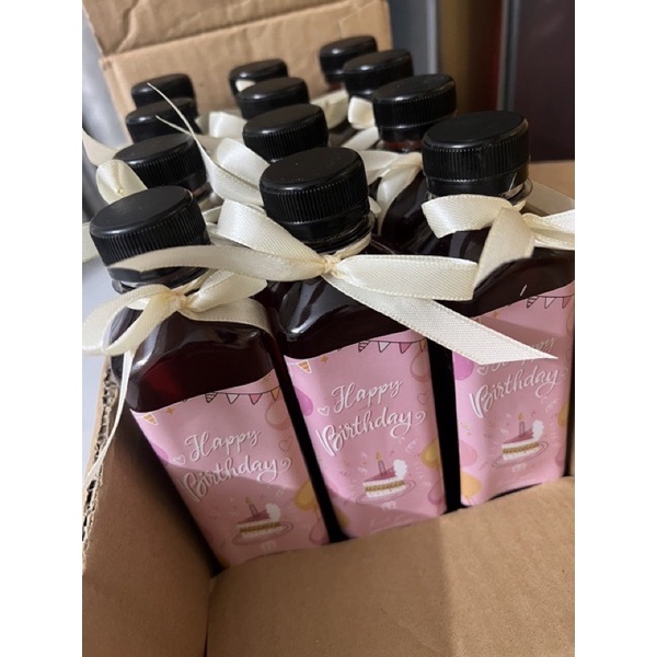 Set 30 tem dán decal sticker mix mẫu sinh nhật Happy birthday 10x5cm