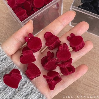 Kẹp Tóc Nhung Mini Dễ Thương