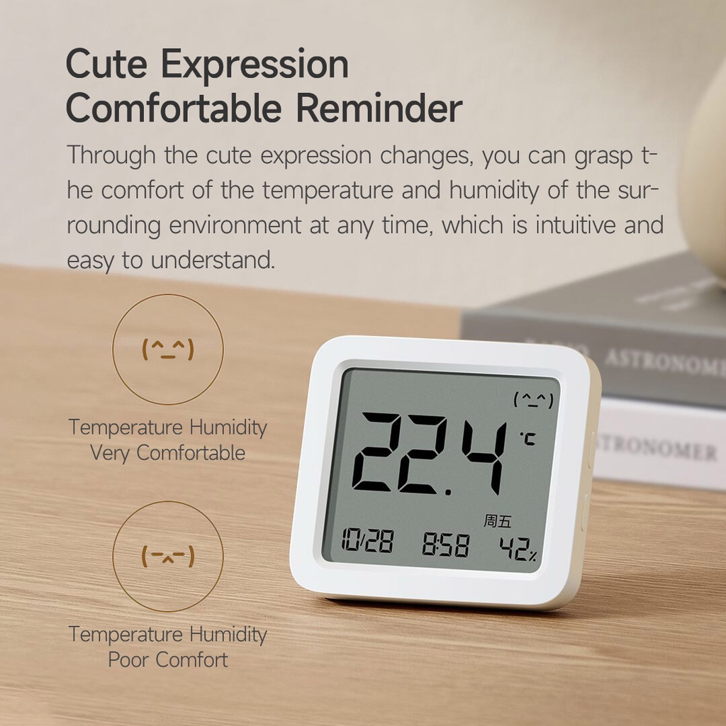 Xiaomi Youpin Máy Đo Nhiệt Độ Và Độ Ẩm Thông Minh 3 Cấp Độ Chính Xác Cao Màn Hình LCD Với Màn Hình LCD Hiển Thị Ngày Và Độ Ẩm Ngày Tháng