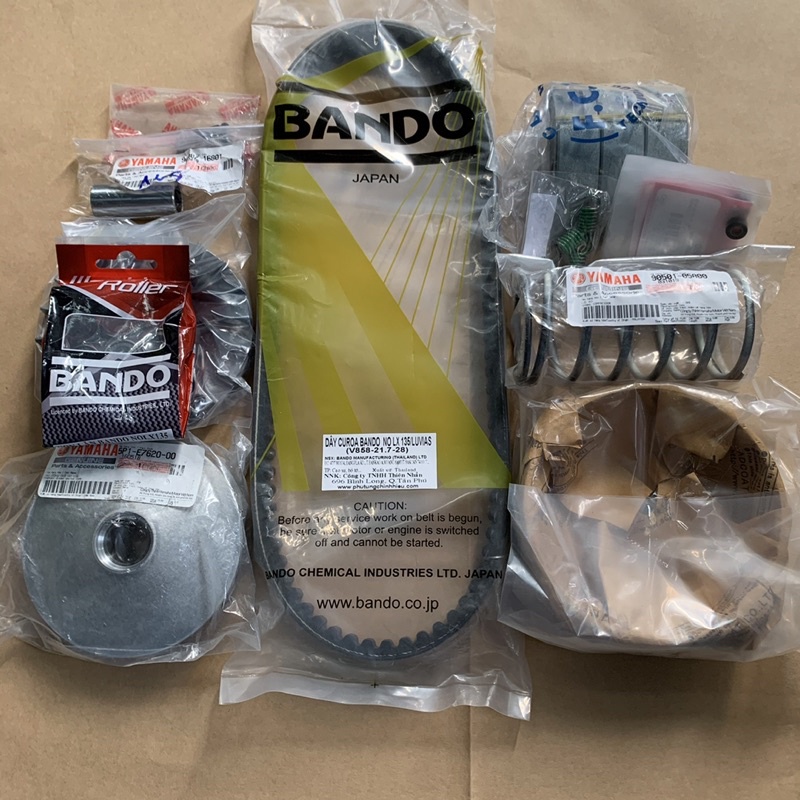 Full bộ nồi trước nồi sau và dây curoa Yamaha Grande - Japan