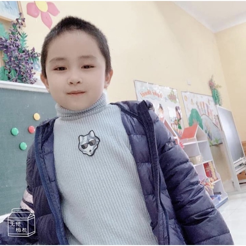 Combo 2-3c áo len bé cổ lọ(9-25kg)