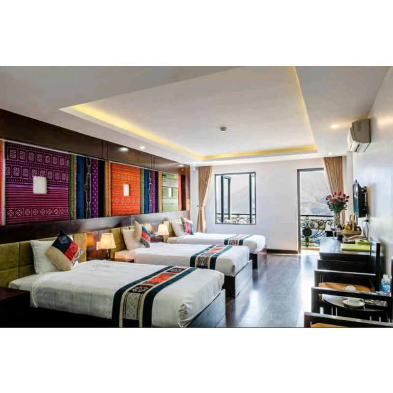 Bộ trang trí giường khách sạn