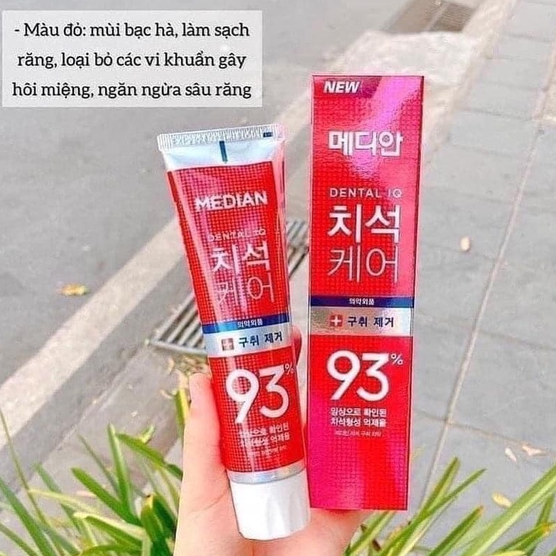 Kem Đánh Trắng Răng Hàn Quốc Median Dental IQ New 93% Toothpaste - 120g