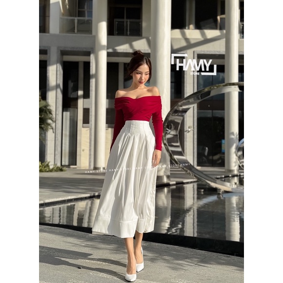 Áo Bệt Vai Thun Nhún