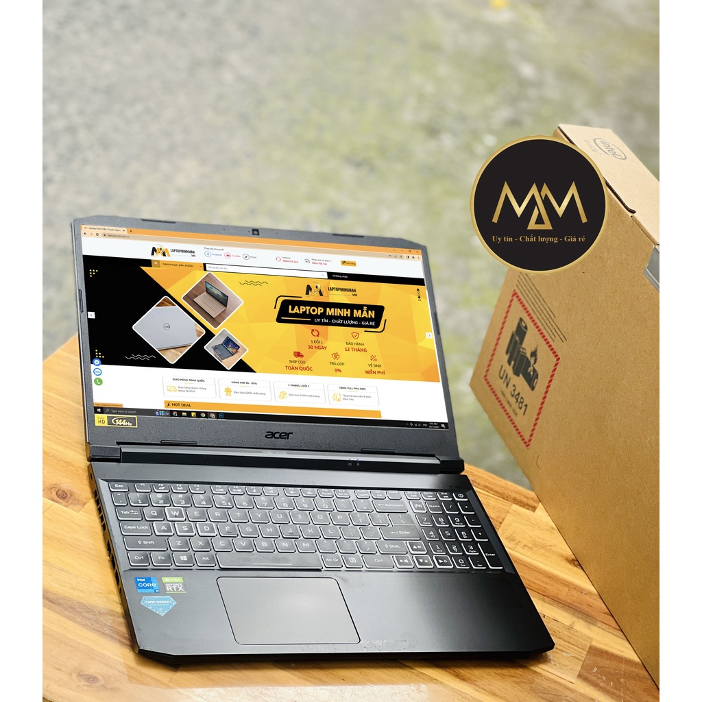 ACER NITRO 5 GAMING AN515-57-74RD I7 11800H RAM 8GB SSD 512GB RTX 3050 4GB 144HZ CHUYÊN GAME GIÁ RẺ