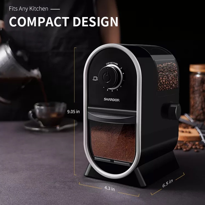 Máy xay hạt cà phê cao cấp Shardor CG815B Công suất 100W - Hàng Nhập Khẩu