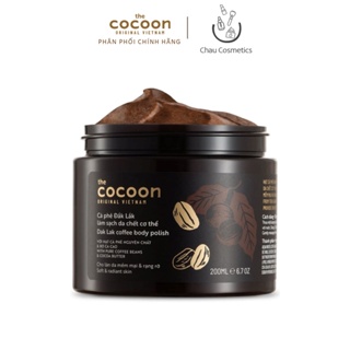 Tẩy tế bào da chết Cà phê Cocoon Dak Lak dành cho da cơ thể body 200ml