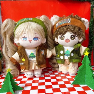 | OUTFIT DOLL | Quần áo Giáng sinh cho doll Nam nữ 20cm