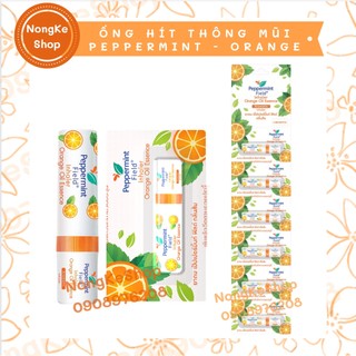 Combo 1 dây 6 ống hít thông mũi peppermint field orange cam thái lan