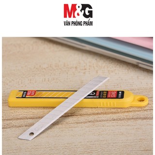 Lưỡi dao rọc giấy M&G ASSN2231, cỡ nhỏ, Bạc 10 chiếc/hộp - 1 hộp