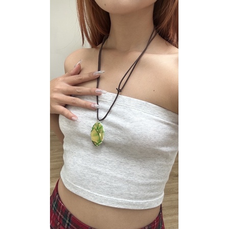 Vòng cổ nữ dây rút tự điều chỉnh mặt vò sò Honniee