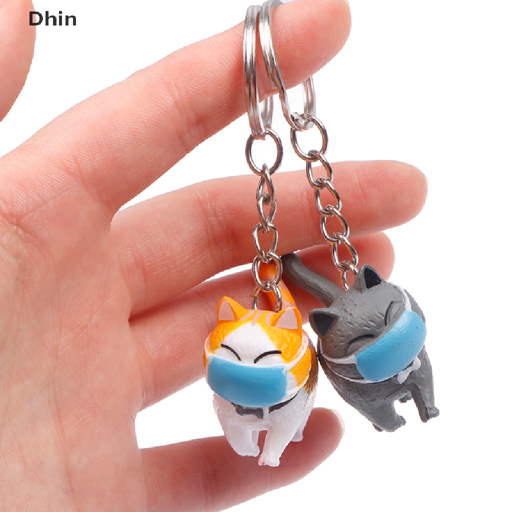 Móc Khóa Trang Trí Hình Mèo Dễ Thương