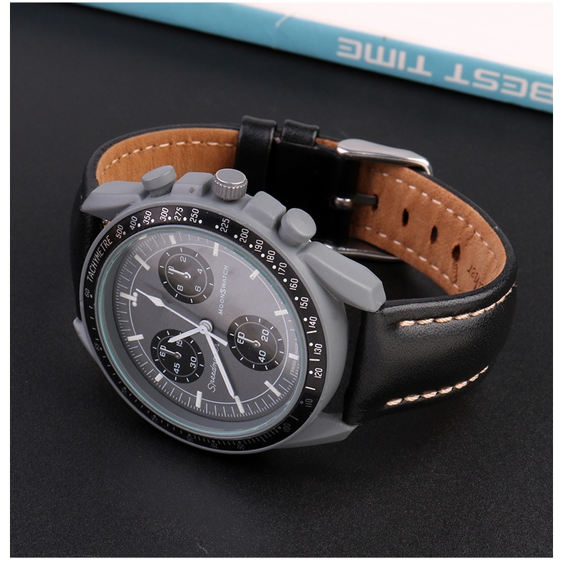 Đồng Hồ Đeo Tay Dây Da 20mm Dành Cho Omega X Swatch MoonSwatch Co Phong Cách Retro
