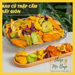 Thập Cẩm Sấy Giòn Đà Lạt 500gram - mít, chuối, khoai lang, cà rốt, khổ qua - Shop Mẹ Bắp [Date 6 tháng]