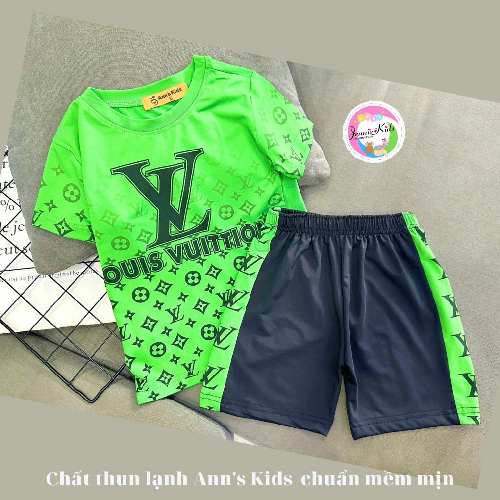 Bộ bé trai thể thao size nhí 12-22kg vải thun lạnh 3D Jennie kids J483