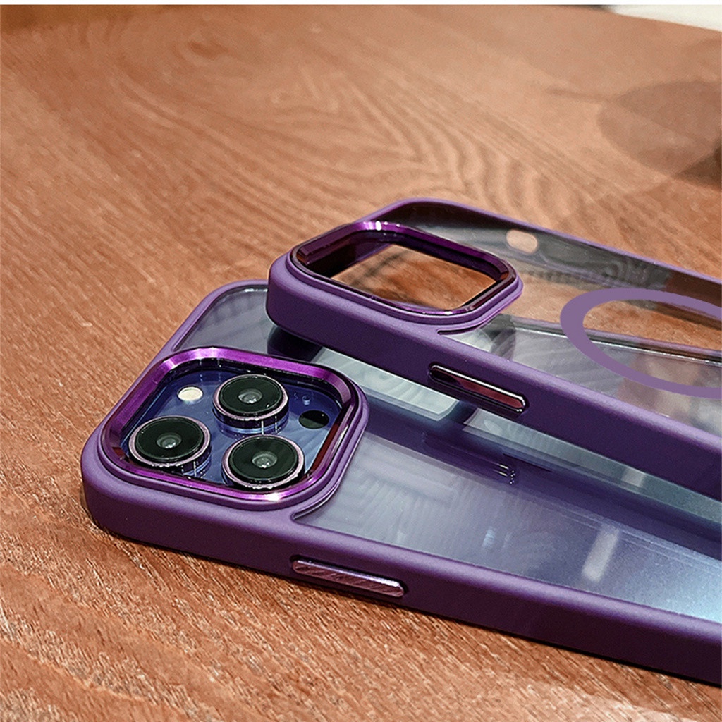 Ốp lưng iPhone 14 13 12 11 Pro max 14plus case ốp lưng Điện Thoại iphone 14 13 12 11 promax Cứng Trong Suốt Chống Sốc Kèm Giá Đỡ Kim Loại Từ Tính Cho ip 14 plus 11 12 13 pro max
