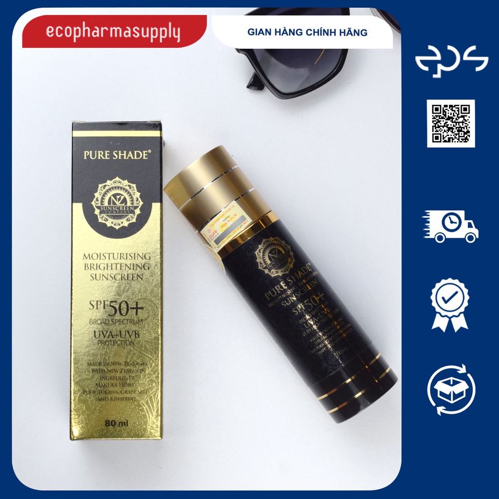 KEM CHỐNG NẮNG – TRẮNG DA – CHỐNG LÃO HÓA – DƯỠNG ẨM PURE SHADE 4 in 1 SPF 50+ Moisturising & Sunscreen 70ml