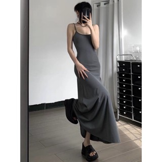 VÁY BODY 2S DÁNG XOÈ THUN GÂN XÁM CHUỘT HOT 2023