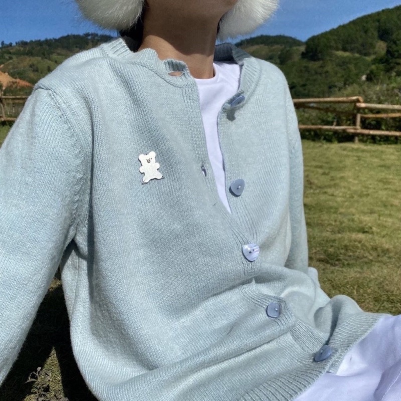 Áo cardigan len Gingerbear