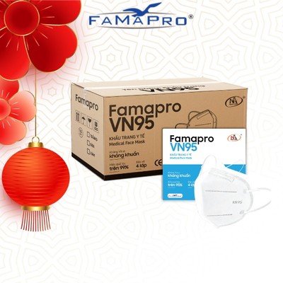 [VN95 (N95) THÙNG 50 HỘP] Khẩu trang  cao cấp 5 lớp Famapro VN95 10 cái/hộp