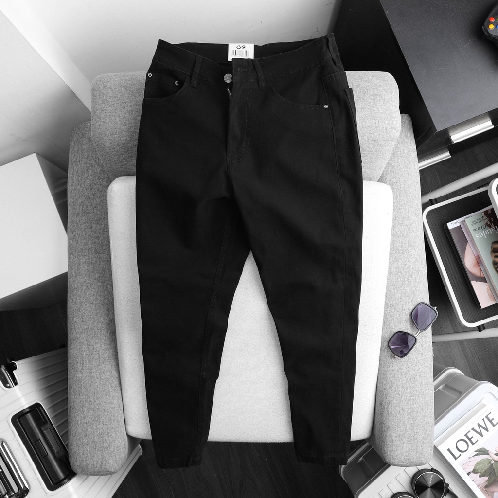 Quần Kaki Dài Giả Jean DÁNG SLIM FIT Chất Cotton Co Giãn Hàn Quốc Trẻ Trung, BigSize 100kg - location.menstore