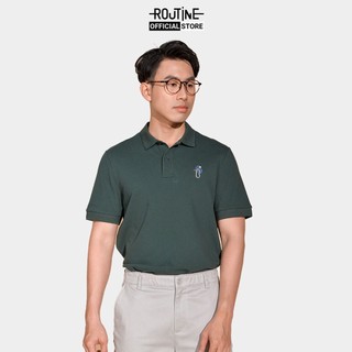 Áo polo nam cvc tay ngắn thêu form fitted - routine 10s20pol001