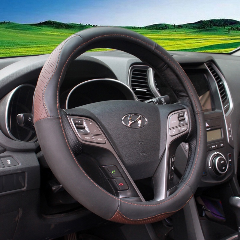 Bọc vô lăng da thật thoáng khí không gây mùi dành cho các dòng xe từ 4 đến 16 chỗ