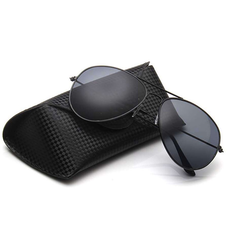 Túi Da PU Mềm Hình Tam Giác Đựng Mắt Kính 1 Cặp