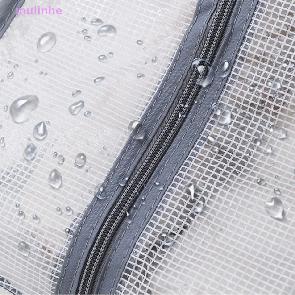 Túi Đựng Bảo Vệ Giày Bốt Trong Suốt Chống Nước Chống Bụi Có Khóa Kéo Tiện Dụng Mang Theo Du Lịch