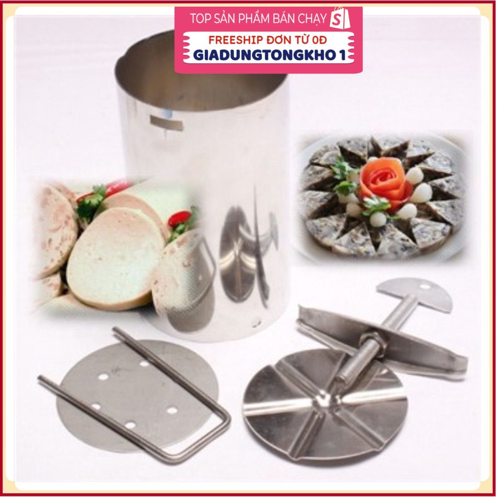 (Bán Buôn Sỉ) Khuôn Làm Giò Thủ Inox 304 Cao Cấp, Khuôn Giò Xào Giò Lụa Loại