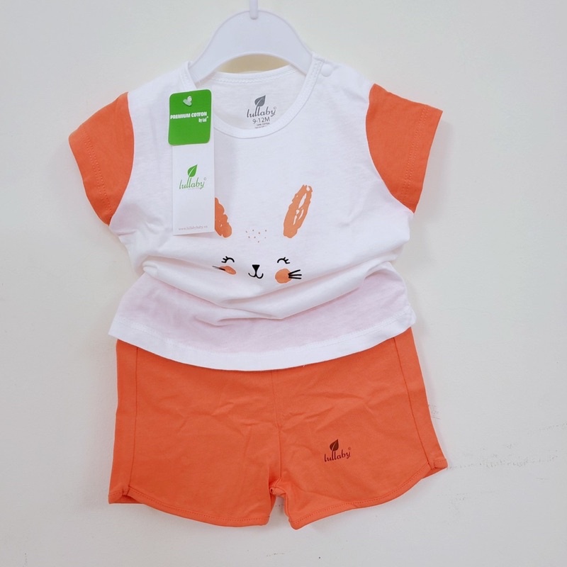 Bộ Cộc tay cotton Bé Trai/ bé gái Lullaby 2023 (Sz 9m-4y)