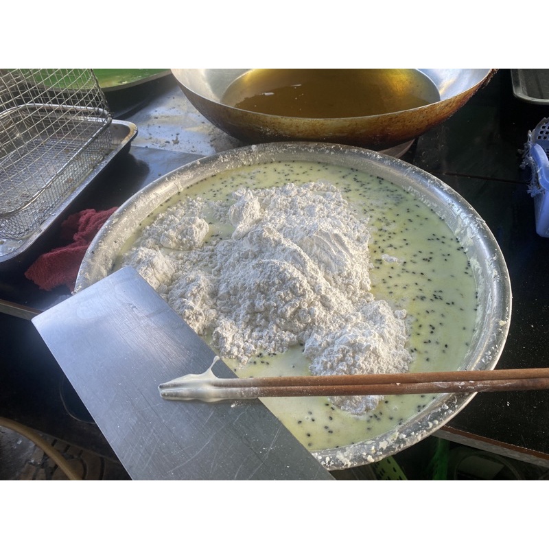 COMBO BỘT CHUỐI CHIÊN KÈM MÈ ĐEN LOẠI 1KG
