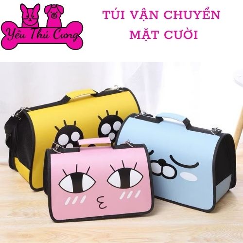 Túi Vận Chuyển Cho Thú Cưng Chó Mèo Hình Mặt Cười-YÊU THÚ CƯNG