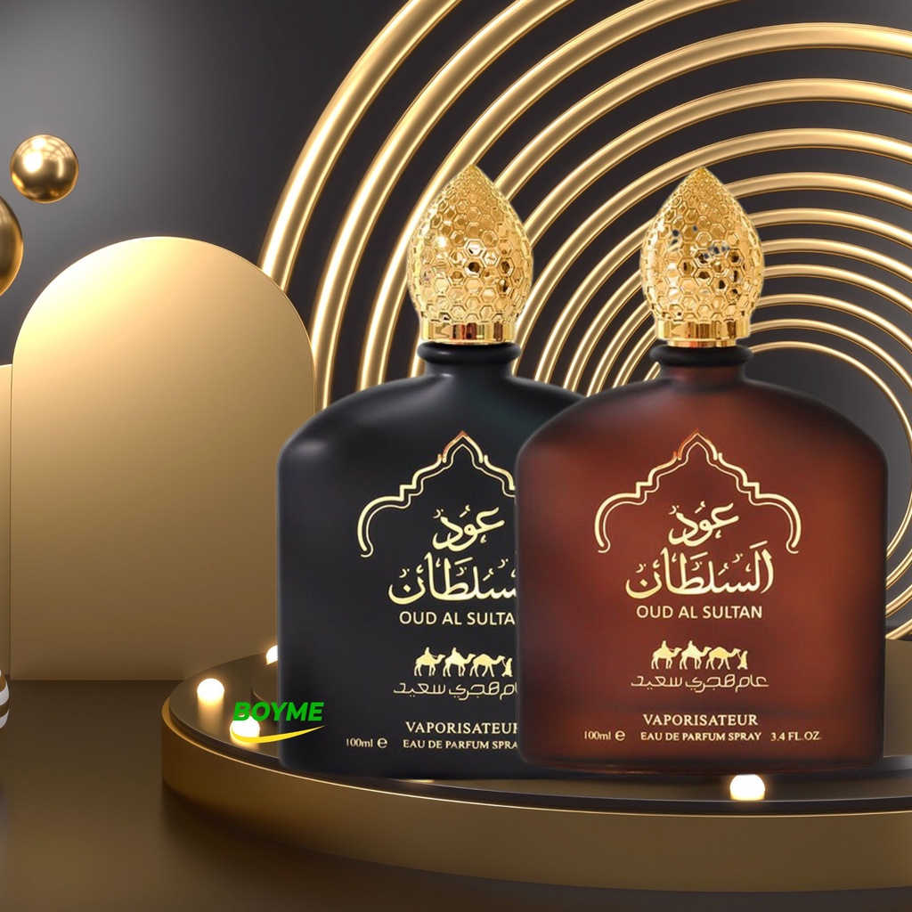 Nước Hoa Nam 100ml Thơm Lâu Dubai Sultan, Thiết Kế Sang Trọng, Hương Thơm Trầm Ấm Pha Chút Nồng Nàn Của Gỗ Phương Đông