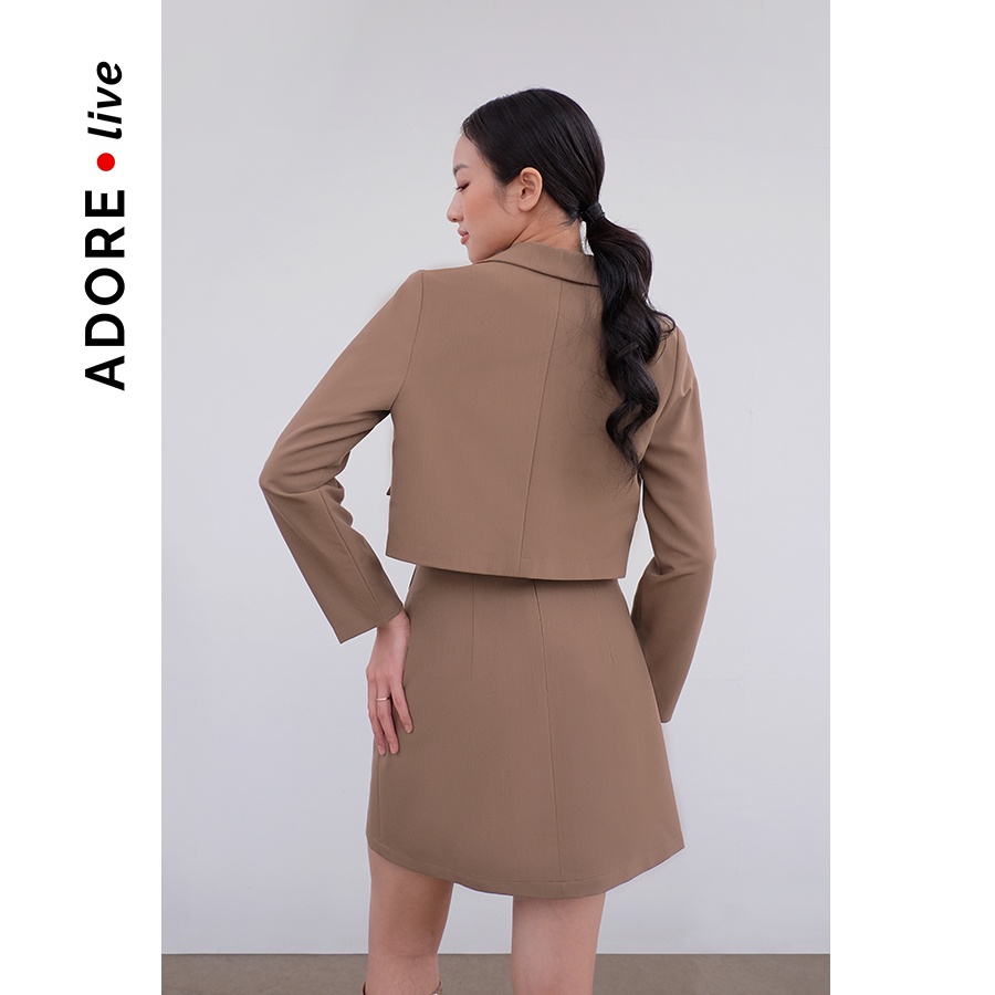 Áo khoác blazer 6 màu chất liệu tuýt si crop 2 khuy 2LBL3019 ADORE DRESS