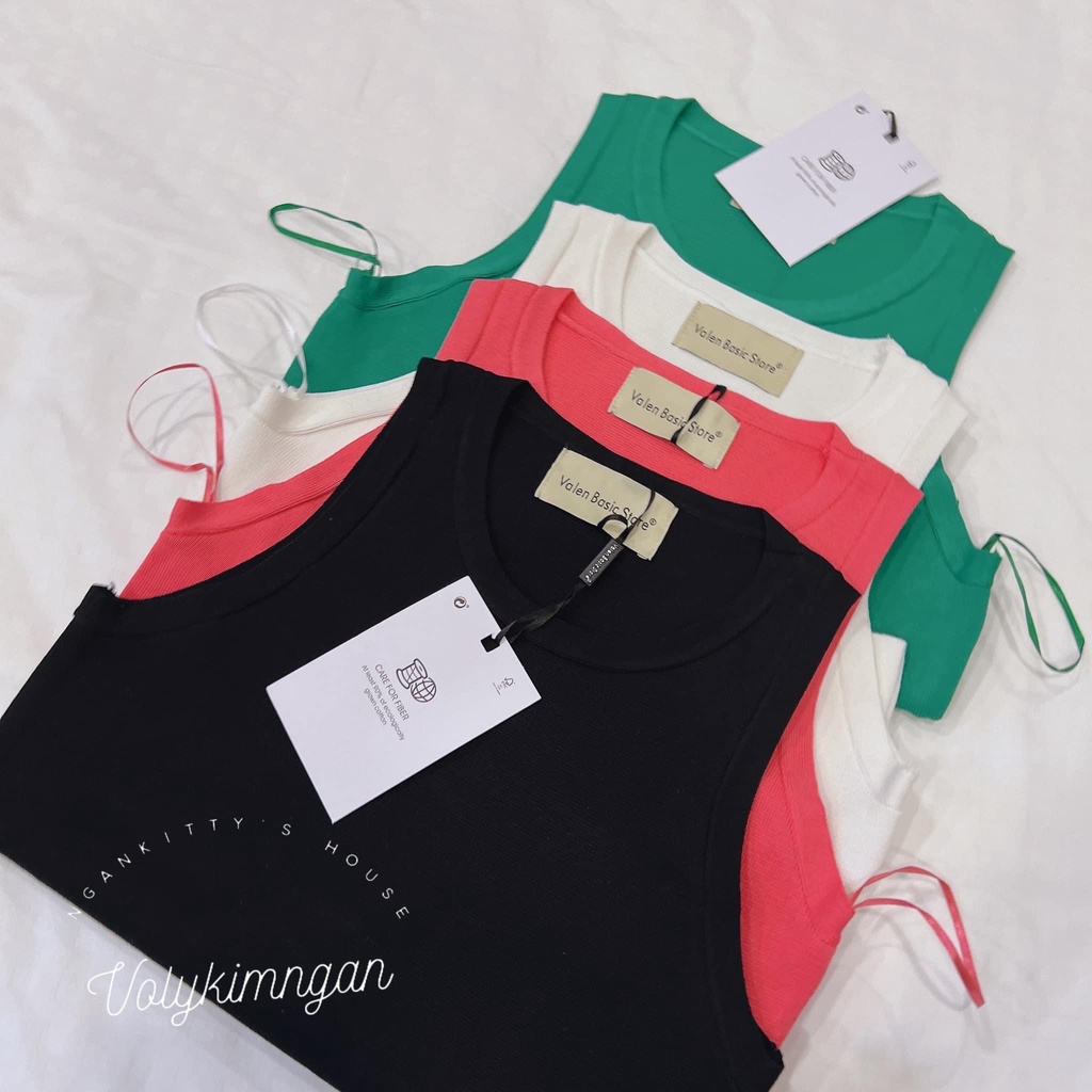 Áo croptop len tăm Valen TL w100